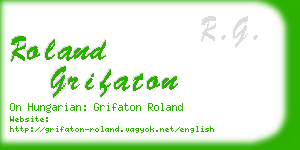 roland grifaton business card